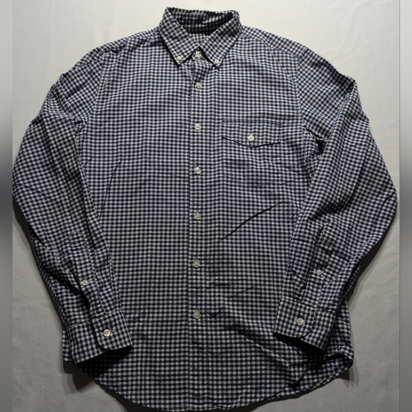 J. Crew Other - J. Crew Blue and White Casual Button Down Shirt with Gingham Pattern